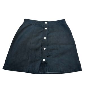 H&M Black Mini Skirt with White Accents